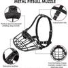 Metal Basket Dog Muzzle for Pitbull Amstaff Staffordshire - Breathable