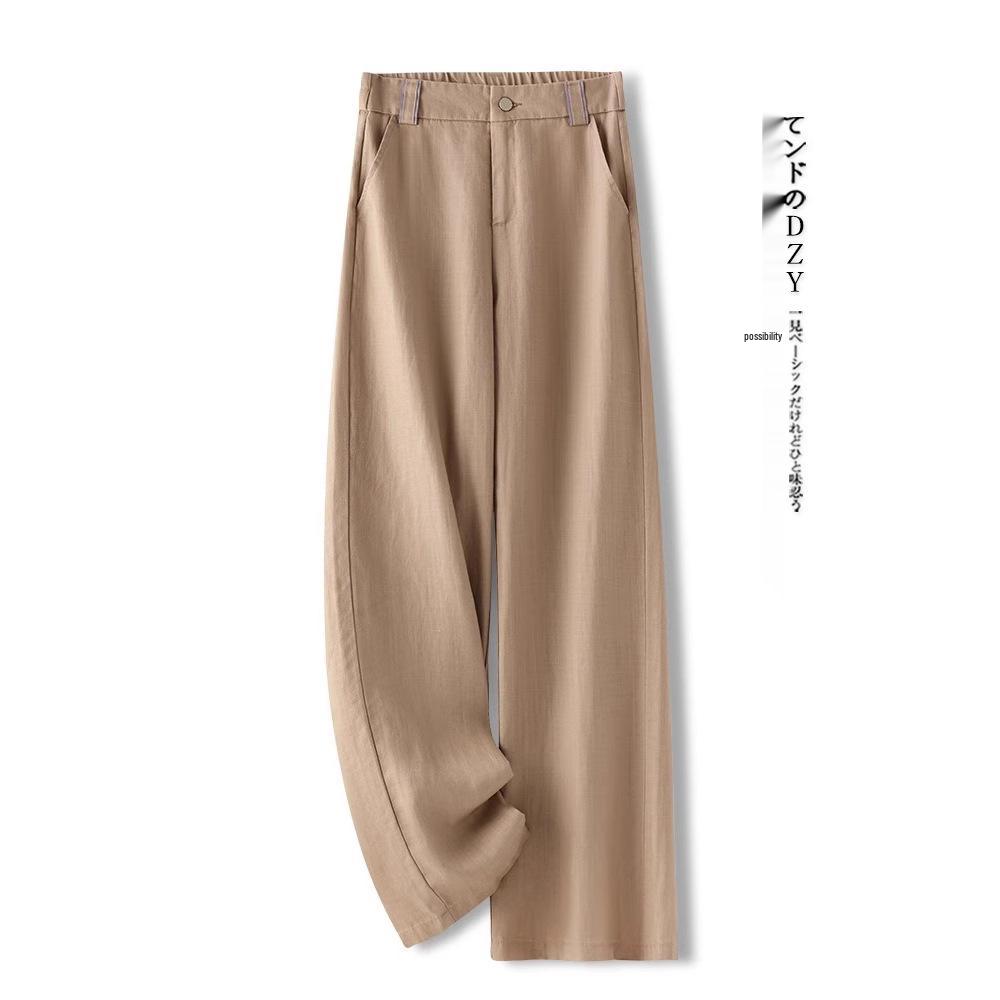 2025 Women's Summer Slimming Cotton Linen Wide-Leg Pants