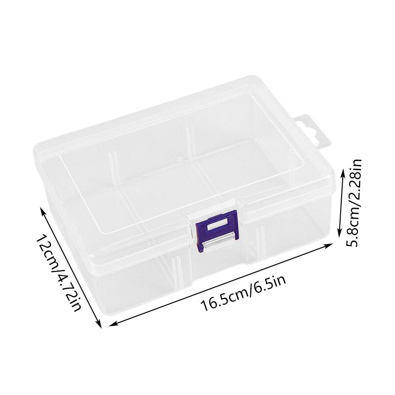 Transparent Plastic Storage Boxes For Jewelry Hardware Accessories Small Items DIY Crafts Cosmetic Storage Box Container