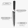 8 Inch Japanese Kitchen Knives VG10 Damascus Chef Knife 67 Layers Stainless Steel Gyuto Knife Sushi Sashimi Slicing