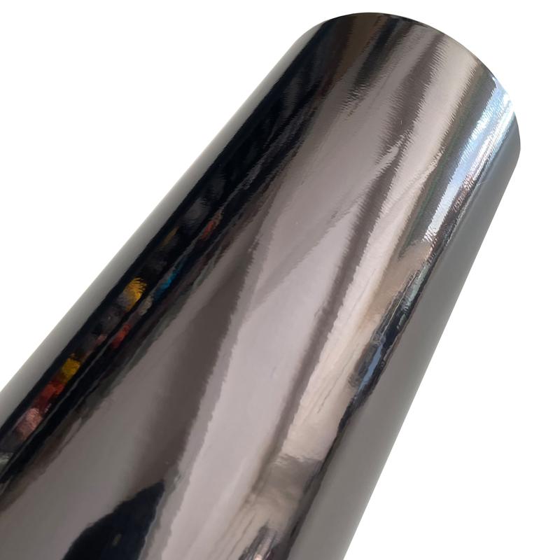 Pružná lesklá chromová zrcadlová vinylová fólie Wrap Film Roll Samolepicí Decal S odvzdušňovacími kanálky Bez bublin