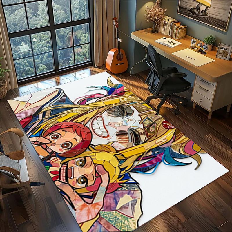 My Hero Academia Area Rug Non Slip Washable Large Carpet for Gamer Room Bedroom Decor