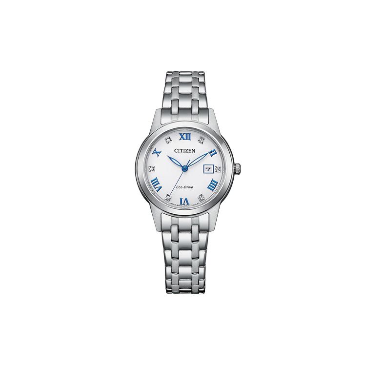 Citizen Eco-Drive Solar Series Watch Women watches Stainless-Steel White FE1240-81A White Dial