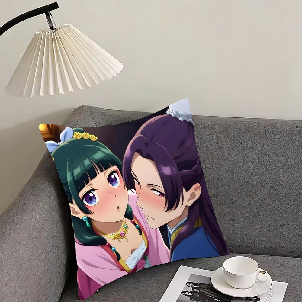 TThe ApothecaryY Diaries Anime Cushion Cover Pillowcase Ultra Soft Skin Friendly Fabric Cloud Like Comfort  Concealed Zipper
