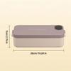 Rechargeable Food Warmer 900ml Capacity Electric Heated Lunch Box Hot Meal Container  Travel