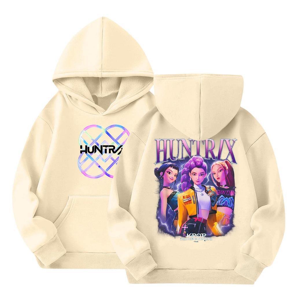 Dětská volná mikina s dlouhým rukávem a kapucí se stahovací šňůrkou a potiskem písmen