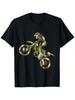 Motocross Dirt Bike Racing Shirt Camo Camouflage T-Shirt Boys T-Shirt
