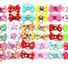 10pcs/set Cute Pet Dog Bows Ball Hair Accessories Grooming Mixed Patterns with Rubber Bands Pet Dog Headwear Pet Supplies