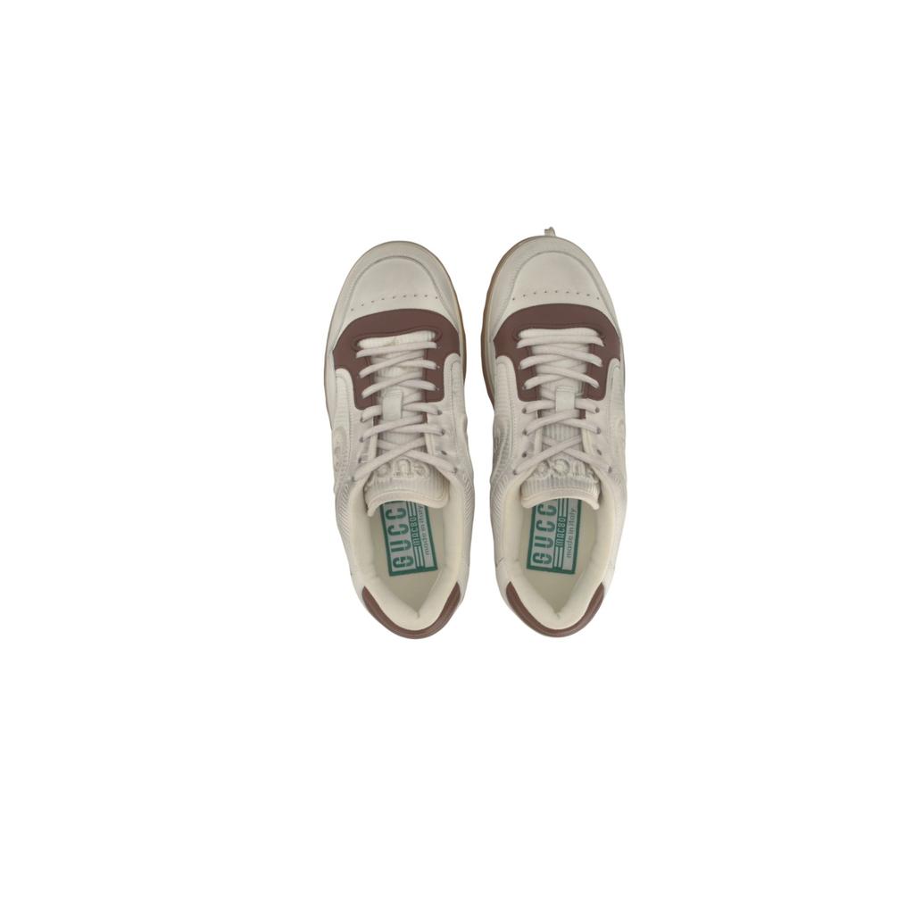 Gucci MAC80 Sneaker 'Off White Brown' 741656 AAB79 9155