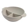 CANPOL 51/403 Silicone bowl with 3 compartments and suction cup 360ml DOTS gray
