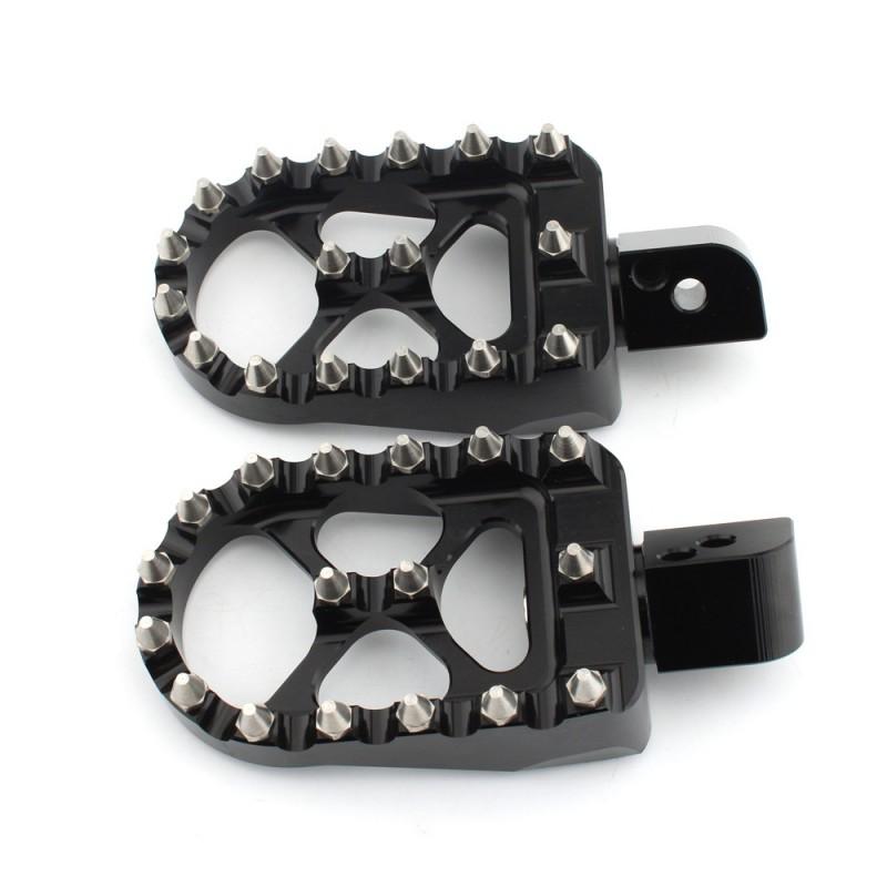 Motorcycle Footpegs Footrests Yamaha VMAX 1200 1700 XJR1200 XJ1300 Aftermarket Front Rear Pegs Black