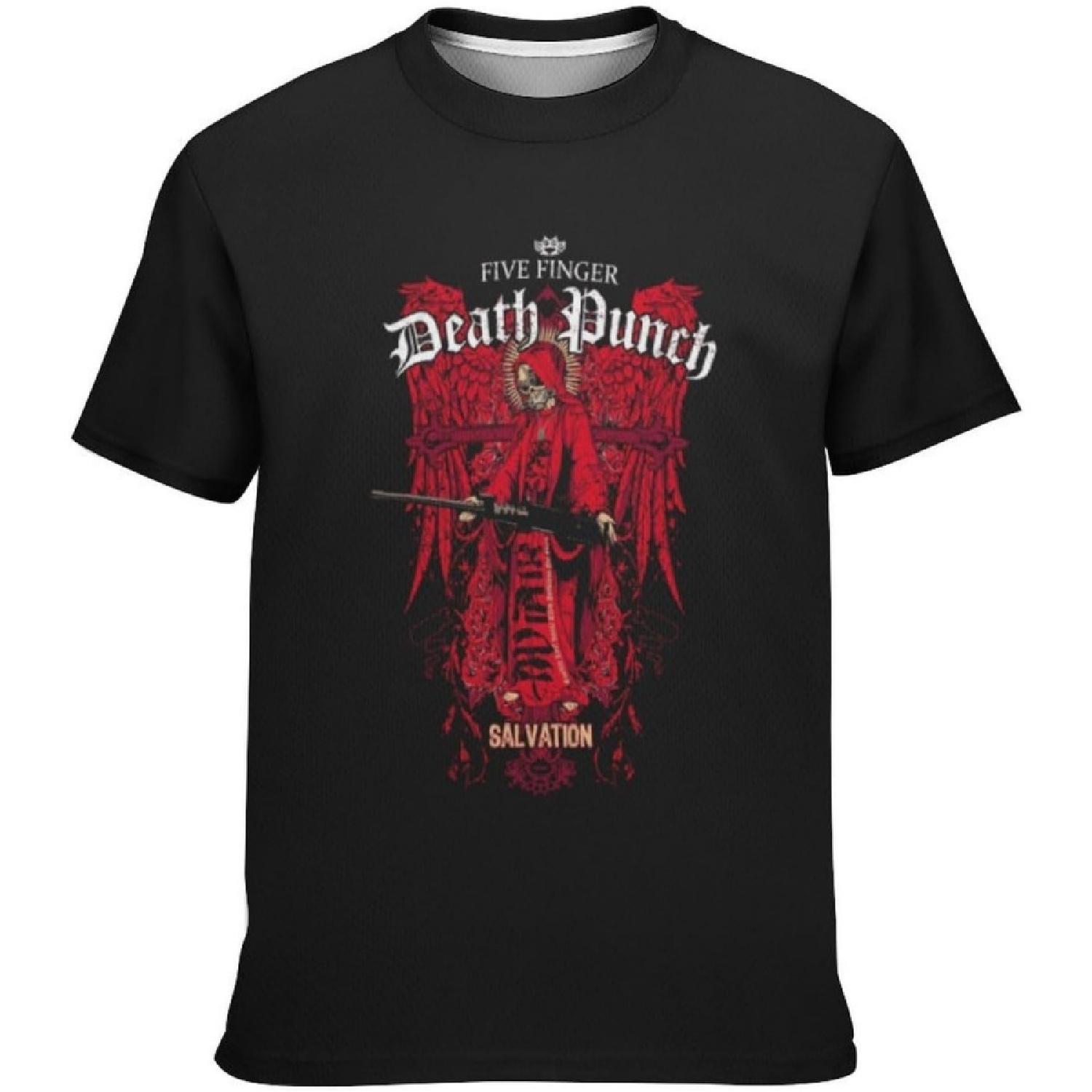 Aldestein Teen Boys T-Shirt Five Finger Death Punch Crew Neck Short Sleeve Fashions Tee Shirts Loose Fit Summer Tops(5) XXXXXL разноцветный