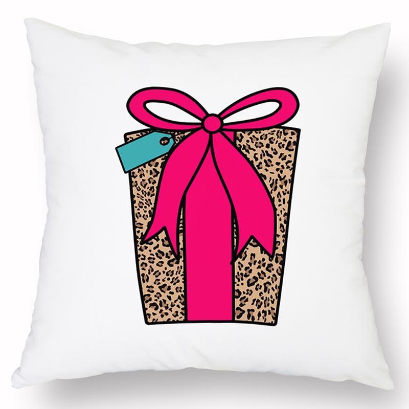 Νέα Χριστουγεννιάτικη Λινή Τυπωμένη Μαξιλαροθήκη Σπίτι Καναπές Σαλόνι Διακοπές Ανθεκτικό στη Βρωμιά Μαξιλάρι