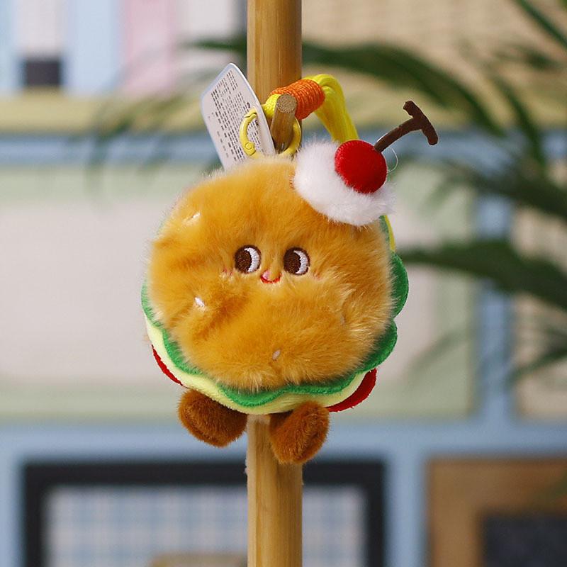 Cute Dessert Cake Plush Toy Hamburger Toy For Kids Bedroom Decor