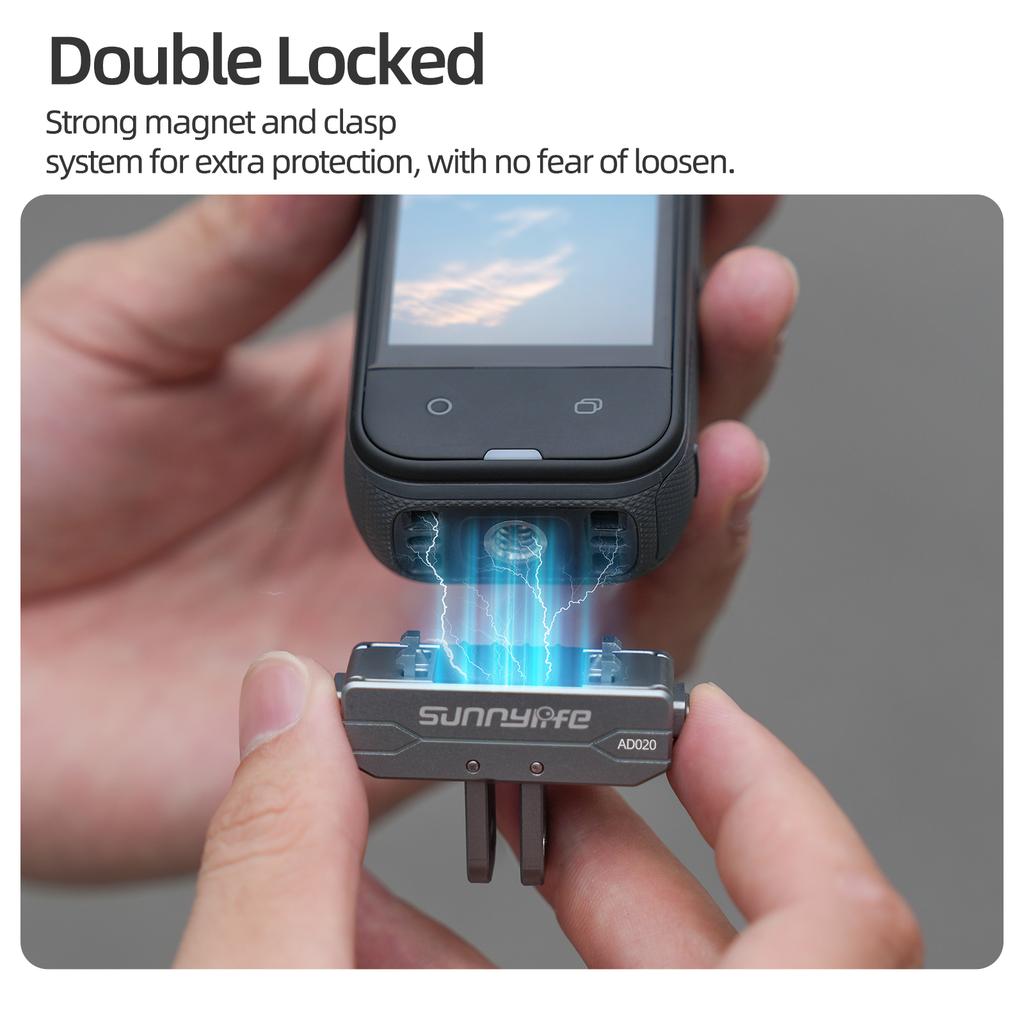 Magnetic Adapter for Insta360 X5 Quick-Release Bracket Mount Metal Base For Insta360 X5/Ace/Ace Pro 2/1 Camera Accessories