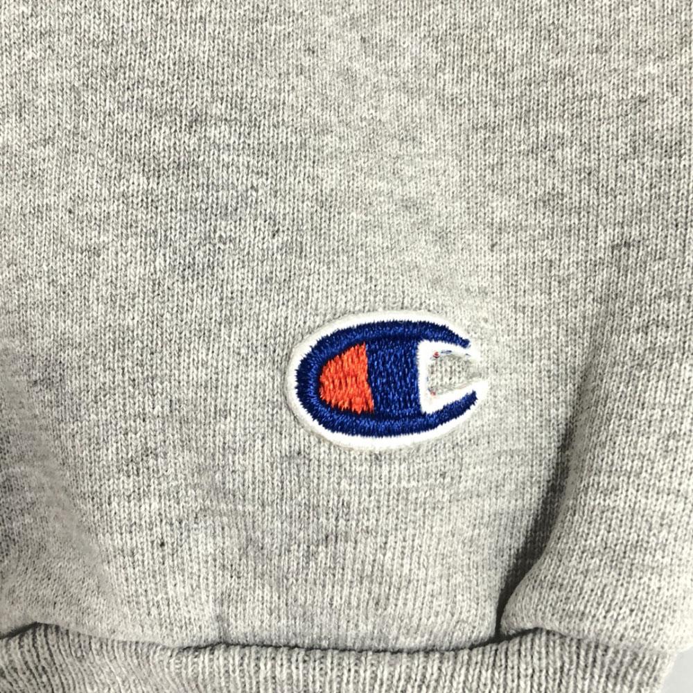 Champion 90s Long sleeve sweat trainer M gray Old Men's Used