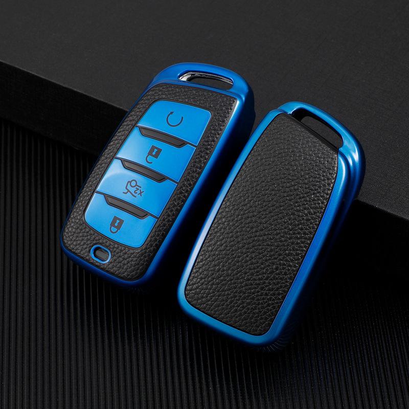 Leather Key Cover for Changan CS35 Plus, CS95, CS85 Coupe - Full Wrap Protection