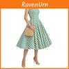 Abito Tropicale con Strisce Asimmetriche e Patchwork per un Look Casual Estivo