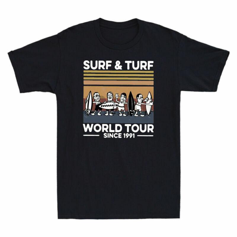 Sport TShirt Surf Tour Unisexs And 1991 Grey Since Tee Retro Vintage Turf World S