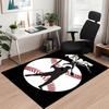 Custom Name Baseball Printed Carpet, for Office Chair Living Room Bedroom Kitchen Room Decor Gifts.