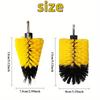 Drill Brush Cleaning Kit Scrub Brush Pad Set Car Tire Wheel Rim Cleaning Polishing Brush Attachment