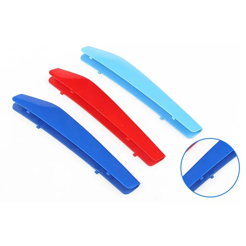 Fit 17-20 BMW5 G30/G31 M-SPORT Design 3-Color Kidney Grille Clip Stripe with 9 Slats