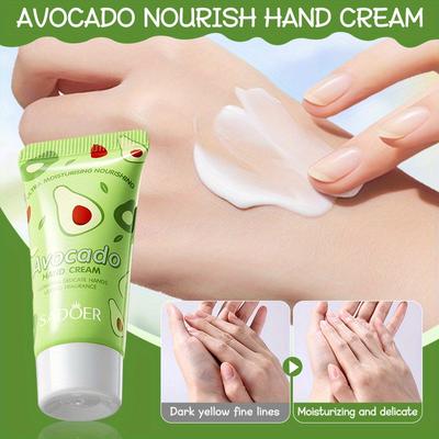 Avocado pflegende Handcreme Lippenbalsam Set Weihnachtsgeschenk, Handcreme und Lippenbalsam, halten Sie Ihre Haut feucht und elastisch