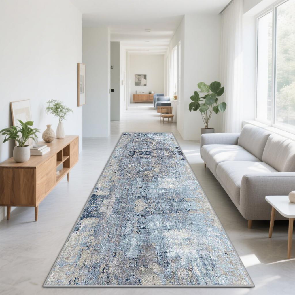 Nordic Abstract Long Runner Rugs Decoration Home Living Room Sofa Corridor Carpet Bedroom Cloakroom Doorway Aisle Non-slip Mat