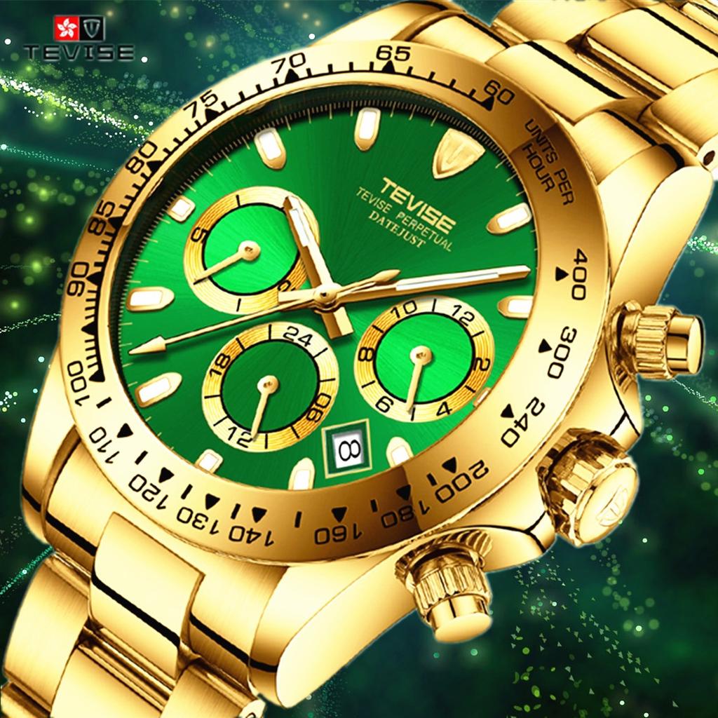 Rolex Tevise Watch Review Buy TEVISE Watch Business Golden Black