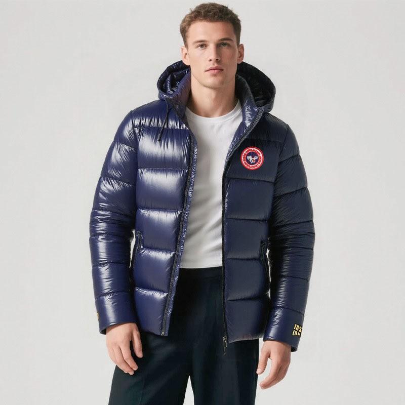 2025 Winter Warm Retro Detachable Hooded Puffer Jacket Unisex Thick Coat