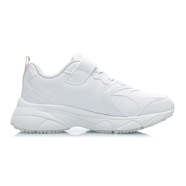 Li Ning Anomaly Comfortable Shock Absorbing Casual Sports Shoes Kids Sneakers Standard-White YKFR054-13