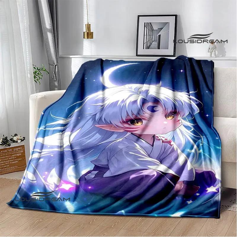 3D Inuyasha Cartoon Printed blankets Picnic blanket Warm Flannel blankets Home bed linings blankets for beds Birthday Gift