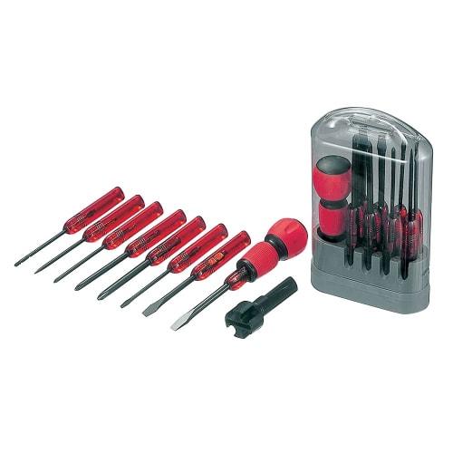 

ANEX Screwdriver Set, Electrician s Grip with Heaton Screwdriver, 8-Piece Set (Phillips 0/Phillips 1/Phillips 2/-2.5/-5.5/-6/Needle/Gimme) No. 6950 [E