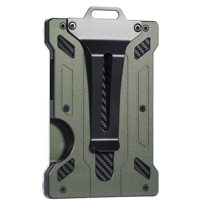 Wallets for Men Slim Aluminum Metal Money Clip 1 Clear Window ID Card Holder RFID Blocking Holds Up 15 Cards  Cash Clip Ultra-Thin Minimalist Wallet