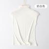 Half High Neck Vest For Women With Sleeveless Base, Paired With Summer Mid Neck Base Shirt