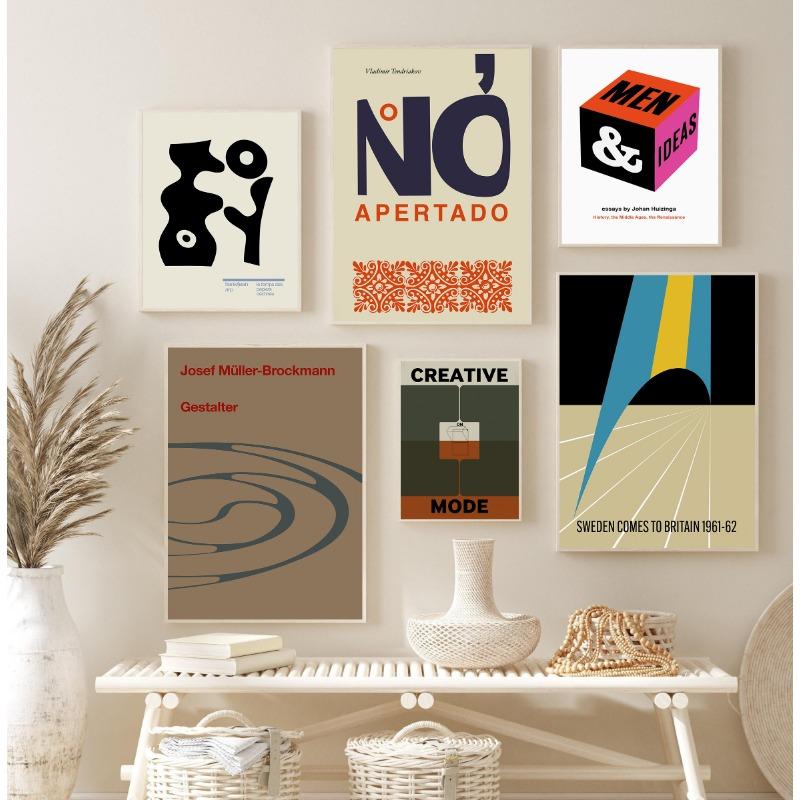 Modern Mdieval Interior Design Abstract Retro Book Cover Art Illustration Poster Canvas Paintings Wall Art Pictures Home Decor