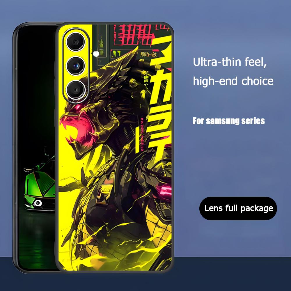Movie P-Predator Popular Phone Case For Samsung Galaxy S25 S24 S23 S22 S21 S20 Plus Ultra Note20 Soft Black