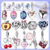 Original Charms Beads Pendants Copper Love Van Gogh Starry Sky Apple Charms For Bracelets Diy Women'S Fine Jewelry