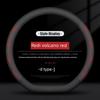 Steering Wheel Cover, Non-Slip, Sweat-Absorbent, Ultra-Thin, Round D-Shaped, Breathable, Universal for All Seasons, Genuine Leather, for Men and Women