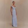 Backless Lace-Up Cutout Slim-Fit Dress New Style Ins Dress