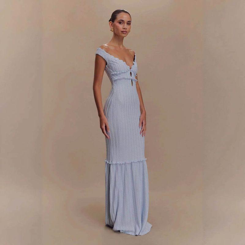 Backless Lace-Up Cutout Slim-Fit Dress New Style Ins Dress