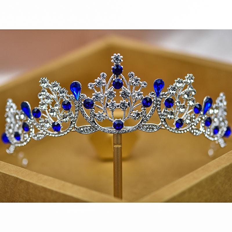 Bridal Crown Tiara Colored Diamond Coming of Age Ceremony Princess Bestie Gift Birthday Rhinestone Crown