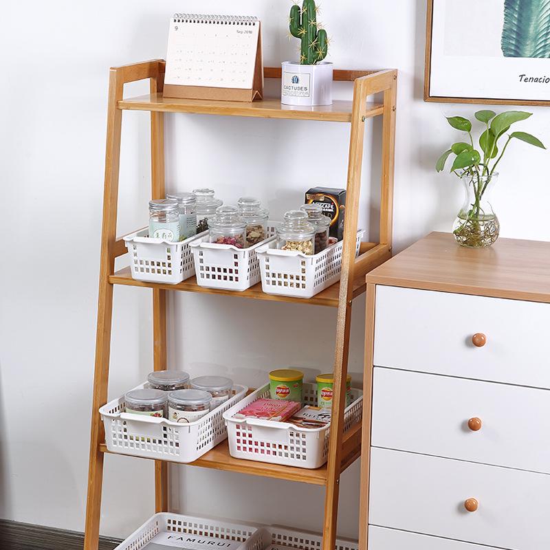 Plastic Desktop Organizer Basket for Home and Bathroom
