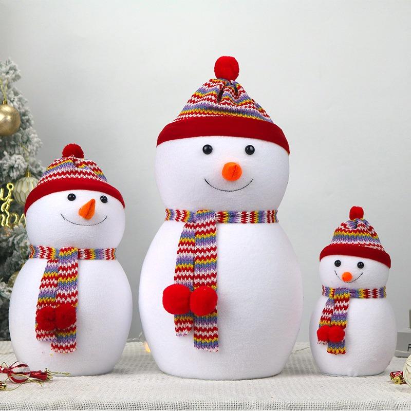 Christmas decorations snowman doll table top ornament Christmas gift Christmas tree accessories snowman