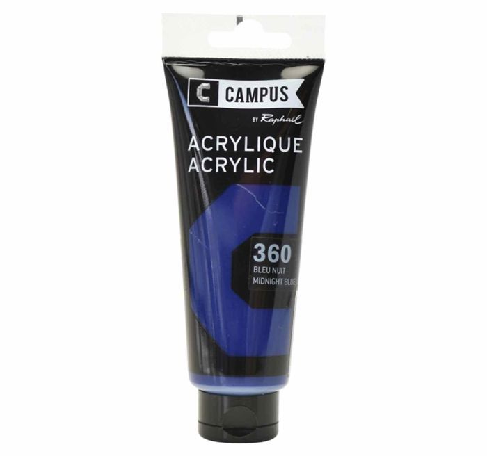 Peinture acrylique 100 ml - Bleu nuit n°360