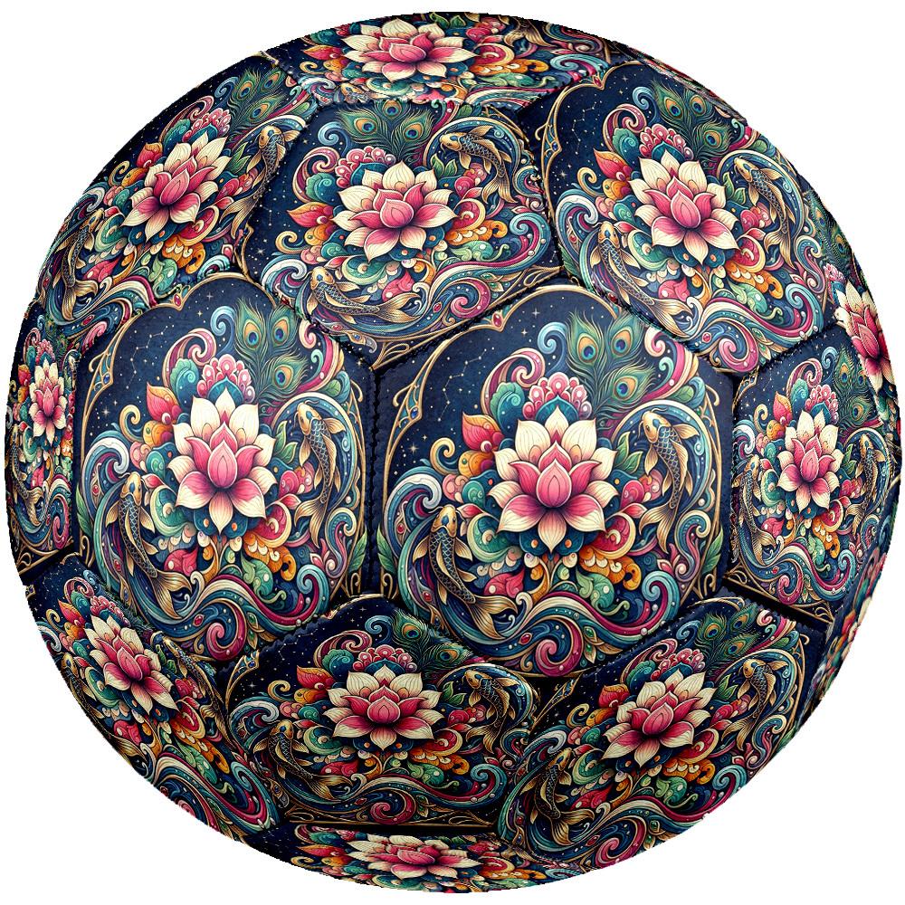 1pc Lotus Peacock Size 5 Soccer Ball Professional Match Training Football Indoor &Outdoor Sports Ball Training Ball Lightweight Durable y33