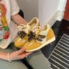 Studiolee fashionable pair of shoelaces casual versatile platform sports style Forrest Gump training board shoes women