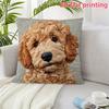 Cuddly Dog 2D Flat-Printed Pillowcase: Soft & Adorable Home Decor Sofa Cushion Cover,home decoration,2D Printing