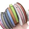 Pastoral Style 0.9cm Plaid Ribbon for DIY Hair Accessories