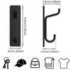 4 Pack Over The Door Wall Hooks, Heavy Duty Key Hanger, Mounted Hooks for Clothes, Office,